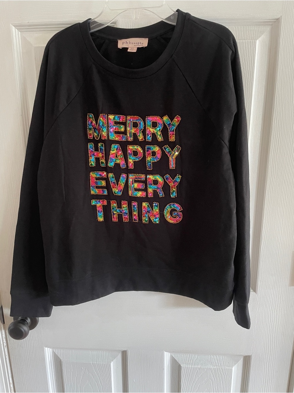 Philosophy Christmas Hanukkah Holiday Shirt Small S NWOT Women’s